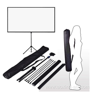 60inch portable standard tripod mobile projector screen